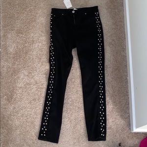 H&M Straight Leg Black Jeans